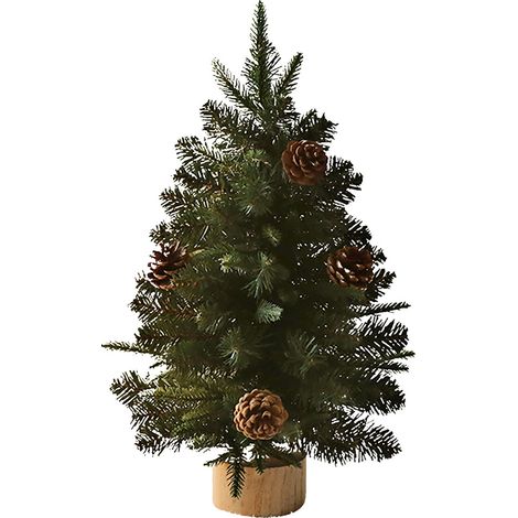 Petit arbre de Noël, mini arbre de Noël de 1,5 pieds, petit arbre de Noël artificiel de table pour la décoration de Noël YMYNY (1/4)