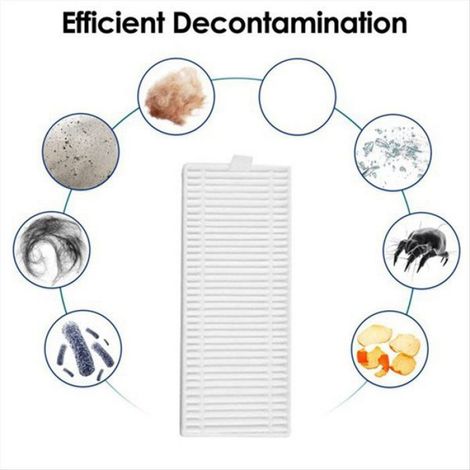 Compatible pour RE4 / RE4 plus / RE5 / RE5 plus Pièces de Rechange Accessoires Filtre à Brosse Latérale Principale (1/5)