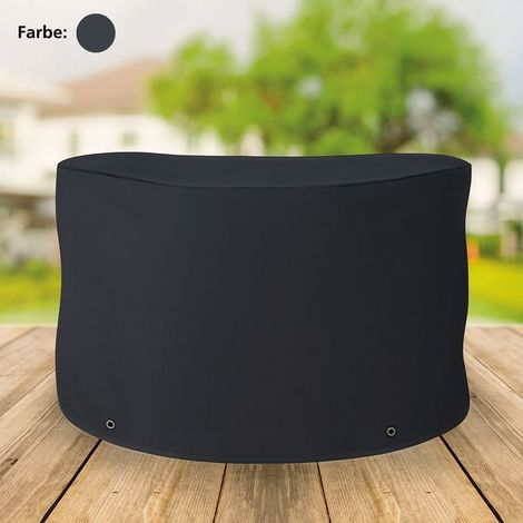 Abdeckhaube anthrazit für Rundtisch 120x75cm Schutzhülle Abdeckplane Möbelschutz (1/2)