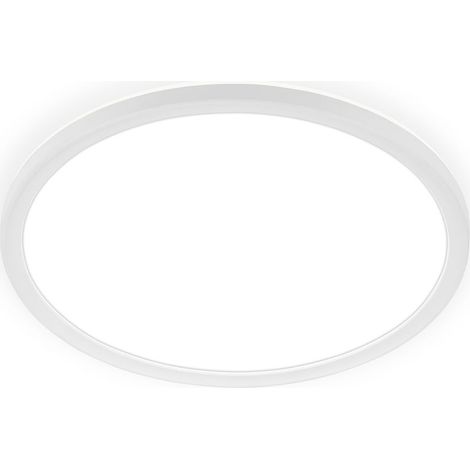 Briloner LED Deckenlampe IP44 Spritzwasserschutz Ø29x3cm Rund 18W 2400lm 4000K Neutralweiß Backlight Weiß - Badlampe Badezimmer Küche Feuchtraum