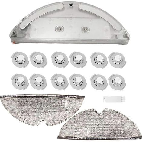 Kits de pièces de rechange : 1 réservoir d'eau, 2 chiffons de nettoyage, 12 filtres pour réservoir d'eau