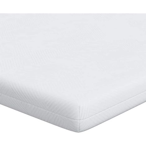 Surmatelas Blanc 200 x 200 cm Tissu jacquard