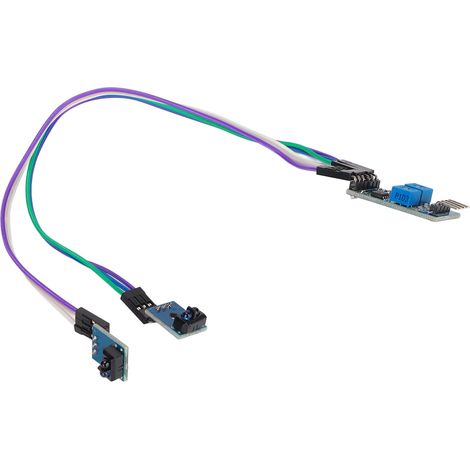 Zwei-Wege-Spurfolgesensor, Schwarz-Weiß-Erkennung und Hindernisvermeidung für intelligente Fahrzeuge, Infrarotmodul (1/5)