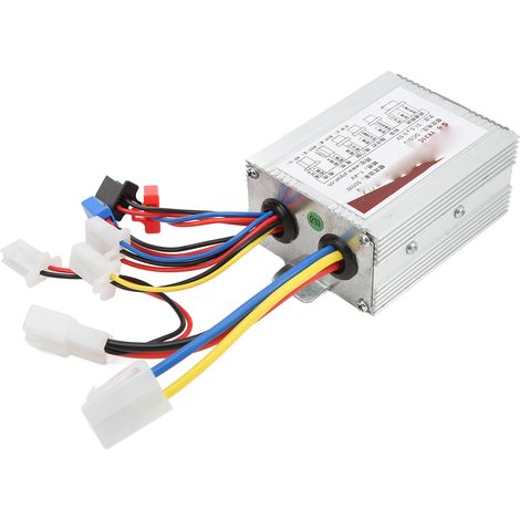 Contrôleur de vitesse pour moteur à balais 36 V 500 W avec poignée d'accélérateur rotative en alliage d'aluminium pour vélo et scooter électriques (1/5)