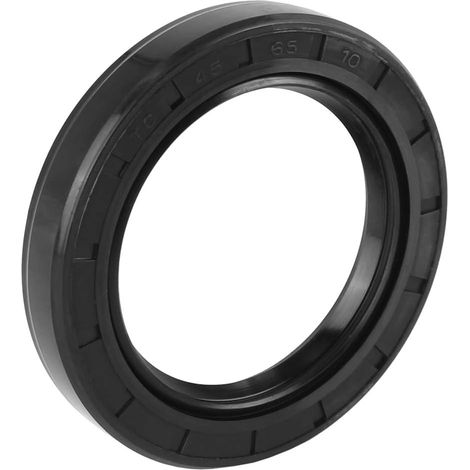 45mm x 65mm x 10mm Black TC Shaft Oil Seal Double Lip Rubber for Car (1/5)
