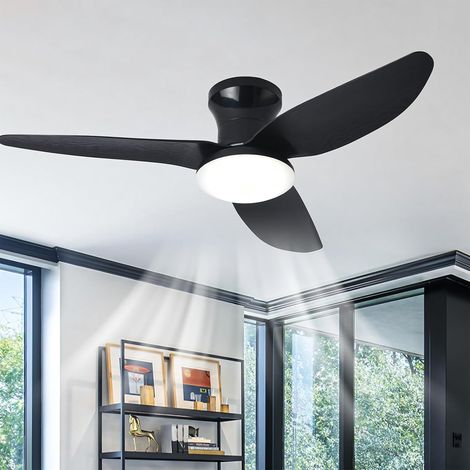 Grande Plafonnier Ventilateur de Plafond Salon Dimmable Télécommande LED Lustre Ventilateur De Plafond Réversible Silencieux Dc Lumiere Ventilateur Plafond 6 Vitesses Smart Pour Chambre (1/5)