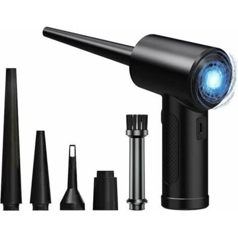 Aspirateur électrique sans fil pour ordinateur, canapé et voiture – batterie rechargeable, puissant souffleur-dépoussiéreur portable (1/4)