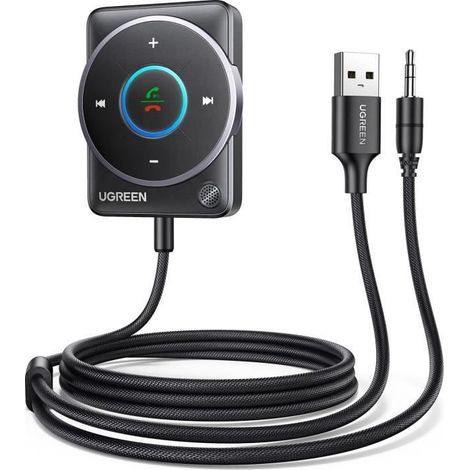 Receptor Bluetooth - UGREEN - 5.4 - Adaptador Jack 3.5mm - Llamadas Manos Libres - RGB (1/4)