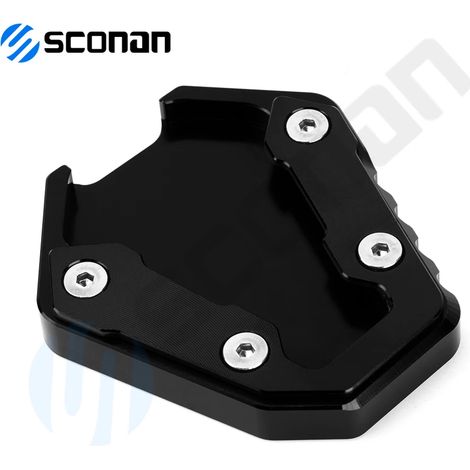 (SANS LOGO Noir) Compatible avec Benelli TRK702X TRK702 TRK 702X 702 Accessoires moto Plaque de support latérale pour pied Extension de béquille Coussinet de béquille 2022 2023 maxpower (1/4)