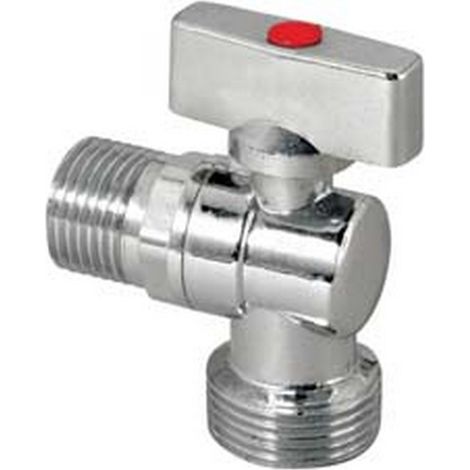 10PZ RUBINETTO A SFERA PER LAVATRICE - attacco M 1/2" x 3/4"