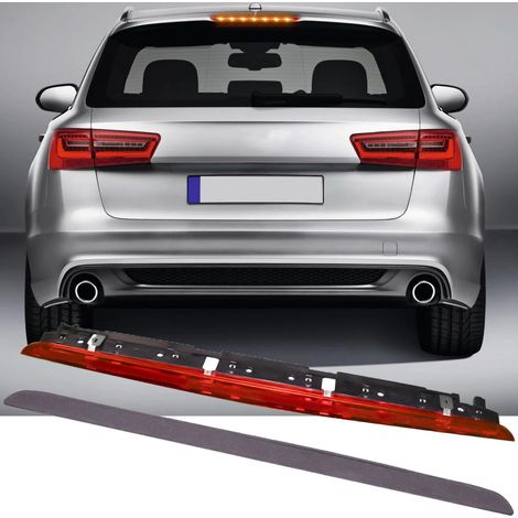 Feu stop LED haute luminosité compatible avec Audi A6, Allroad, Avant, C6 (2006-2011). Feu arrière et feu stop de remplacement/réparation haute luminosité, basse consommation, durable et étanche.