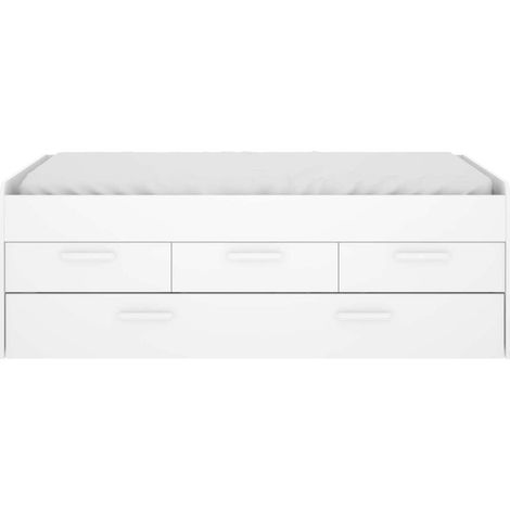 Cama compacta Rala de 90 cm en blanco 67.5 cm(alto)194.3cm(ancho)95 cm(largo) (1/5)