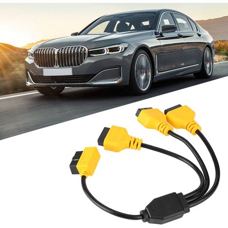 Adaptateur convertisseur OBD2 1 vers 3, rallonge OBD2 en Y de 50 cm, connecteur J1962M vers 3-J1962F (1/5)