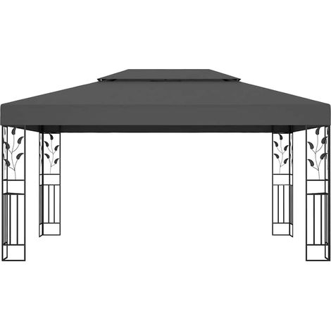 Tonnelle - Tente de réception - Barnum avec double toit 3x4 m Anthracite fr11389 - Maison La Vie (1/5)