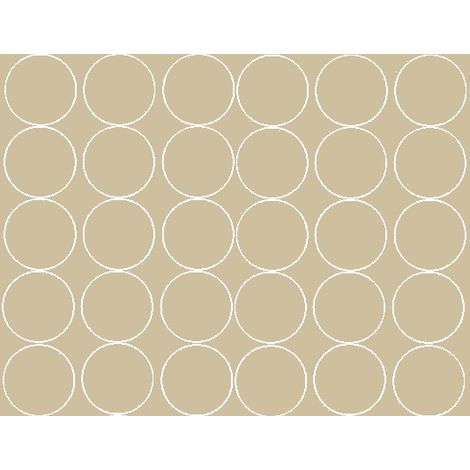Adesivi circolari da 7 cm, 30 pezzi, beige opaco