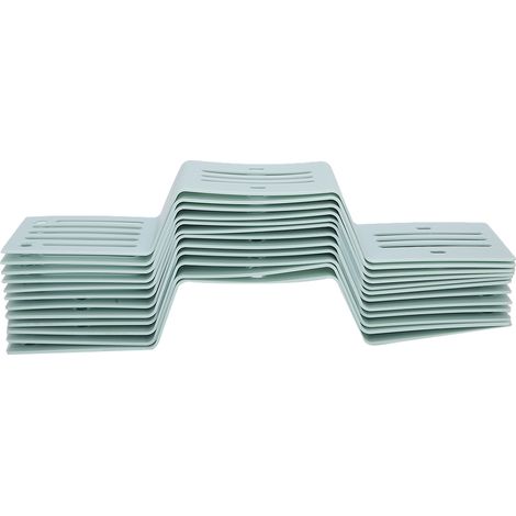 Lot de 12 séparateurs de tiroir, étagères de rangement domestique, organisateur de tiroir pour sous-vêtements, bleu clair (1/5)