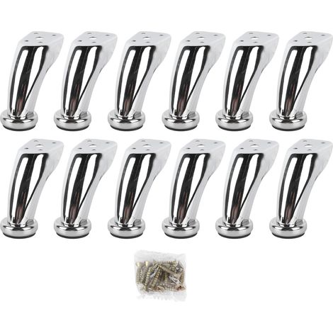 12 moderne, galvanisierte Möbelbeine aus Eisen für Sofa, Tisch, Stuhl, Schrank (1/5)
