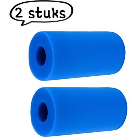 Lot de 2 éponges filtrantes pour piscine, réutilisables et lavables, éponges de nettoyage, 20 x 10 x 4 cm, bleues (1/5)