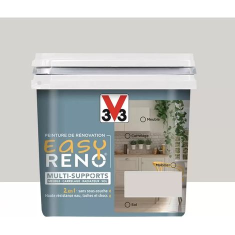 Peinture Multi-Supports V33 Easy Réno Gris porcelaine 0,75 L