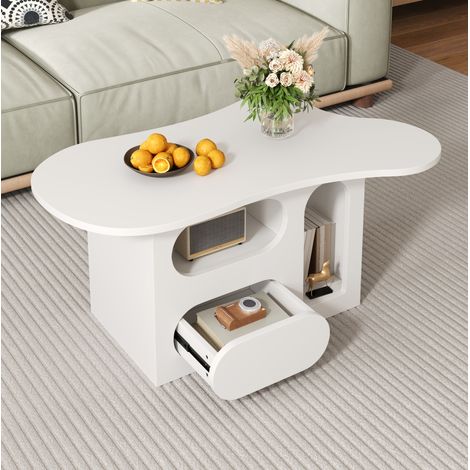 Couchtisch Wohnzimmertisch mit Schubladen 97 cm OKMYHOME (1/5)
