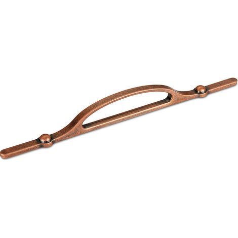 Stil-/ Landhausgriff RUNDA BA 192 mm Kupfer antik (1/4)