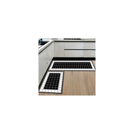 Paquet de 2 tapis de cuisine tapis de sol absorbant antidérapant devant l'évier lavable 40x60 , 40x120 cm
