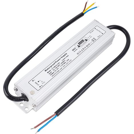Transformateur 220V 12V Alimentation LED 30W 1.25A étanche IP67 220V à 12V DC pour Bande Ampoules G4 GU5.3 MR11 MR16 (1/5)