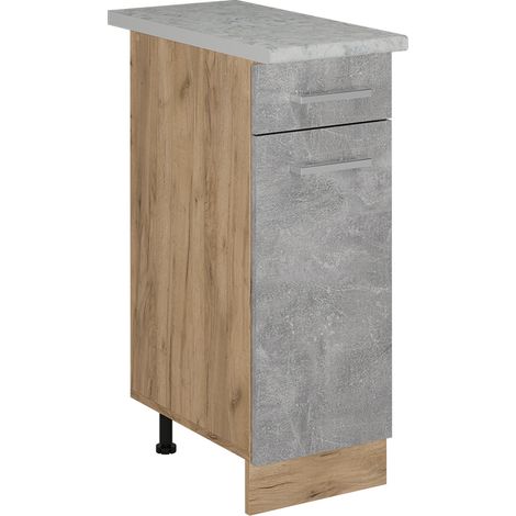 Meuble cuisine R-Line, Béton, 30cm PT Marbre, Vicco (1/5)