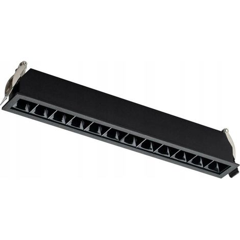 Bande LED linéaire encastrée DPM X-Line 12 W 24,6 cm noire 1 pc. (1/3)