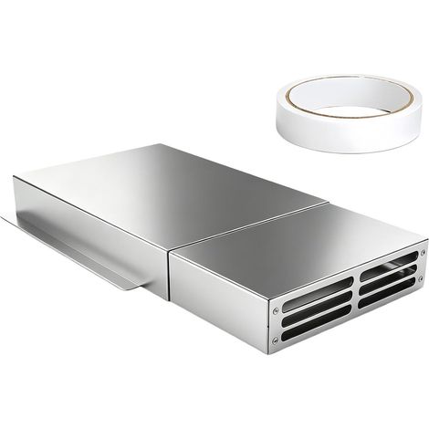 Extensión de ventilación ajustable para debajo del sofá, fabricada en acero inoxidable duradero. (1/5)