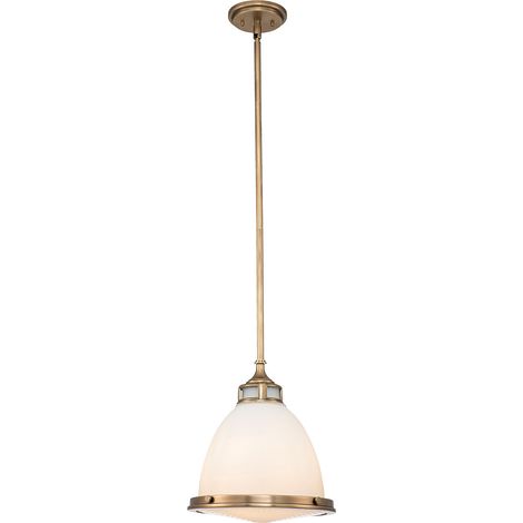 Elstead Hinkley Amelia Dome Pendant Plafonnier Héritage Laiton (1/5)