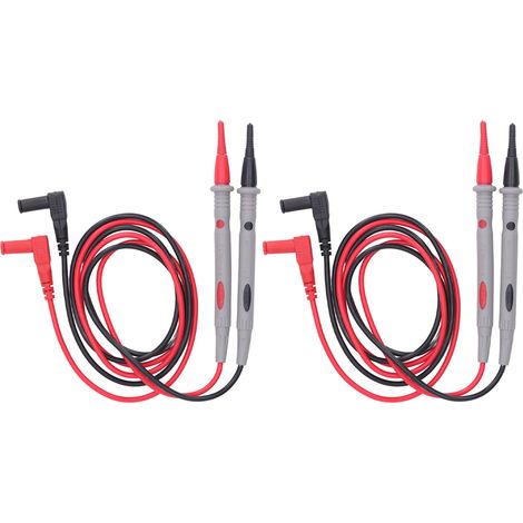2 Sets Multimeter-Messleitungen, Silikon-Prüfspitzen, elektrisches Prüfkabel-Set, universell 1000 V, 20 A (1/5)