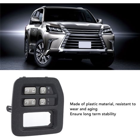 Interruttore di ripiegamento sedile posteriore compatibile con Lexus LX 570 III, custodia nera, riferimento OEM 15C223 (1/5)