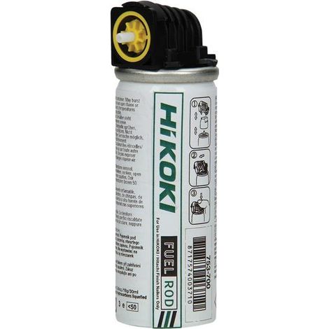 HiKOKI Hitachi 753700/12 Fuel Rod Gas Cell for NT65GS/NT65GB Nailers - Replacement Part for NT65 Series