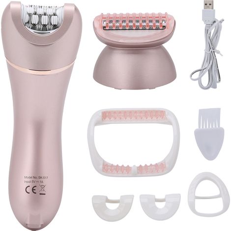 Épilateur électrique étanche IPX6 pour une utilisation sur peau sèche ou humide. (1/5)