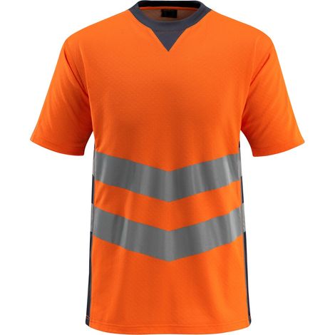 Mascot Warnschutz T-Shirt SANDWELL SAFE SUPREME 50127 Gr. XL warnorange/schwarzblau (1/4)