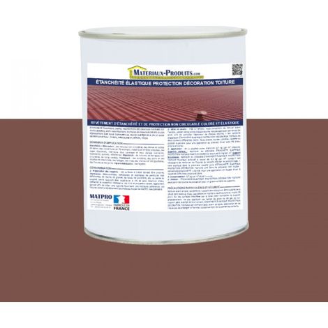 Etanchéité Elastique Protection Décoration Toiture - 6 Kg Ton bois - MATPRO (1/5)
