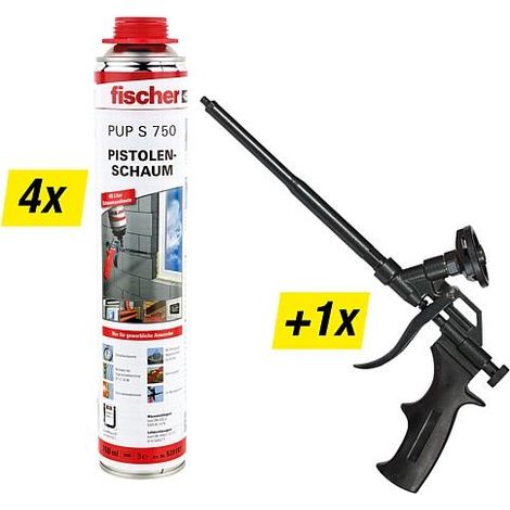 Pack promotionnel, mousse avec pistolet PUPM 4 noir