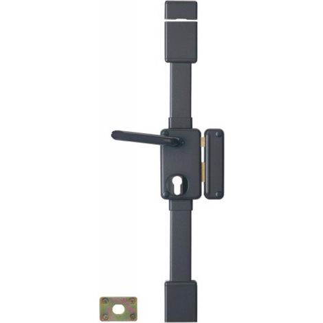 Thirard – Serrure multipoint en applique type Horga verticale à fouillot gauche poussant – Coffre 130x75mm – Axe 45mm – Type cylindre européen