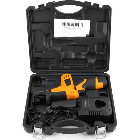 Scie alternative rechargeable au lithium-ion 12 V, scie sabre, petite scie électrique portative pour le travail du bois à domicile, service après-vente robuste disponible. (1/5)