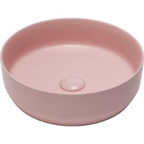 Swiss Aqua Technologies Countertop basin Infinitio 39 x 39 x 12 cm without overflow, pink matt (SATINF3939PM) (1/5)