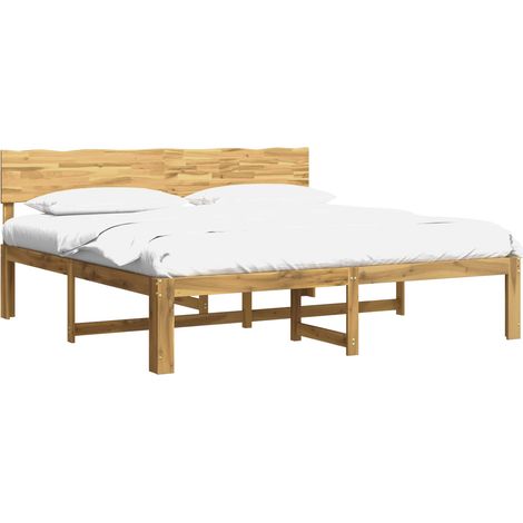 Cama doble con cabecero ROSTOCK Blanco 180 x 200 cm vidaXL (1/5)