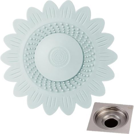 Bouchon d'évacuation des ordures, bouchon d'évier de douche Filtre épais anti-odeur double filtrage pour drain de sol de salle de bain (1/5)