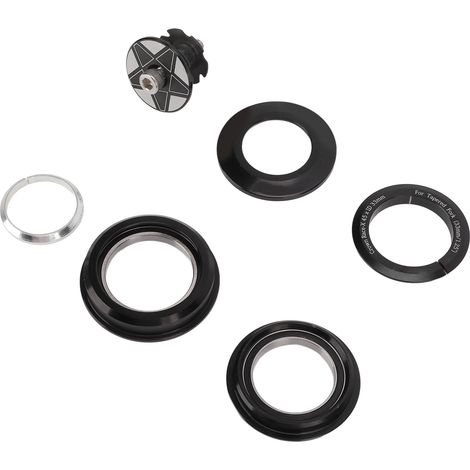Jeu de direction à double roulement RISK pour fourche à tube droit et tube conique 44-50,6 mm avec tube conique d'origine de 1,25 pouce. (1/5)