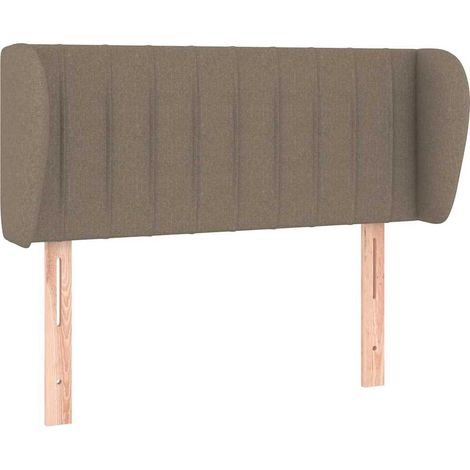Maison Exclusive - Kopfteil mit Ohren Taupe 93x23x78/88 cm Stoff (1/5)