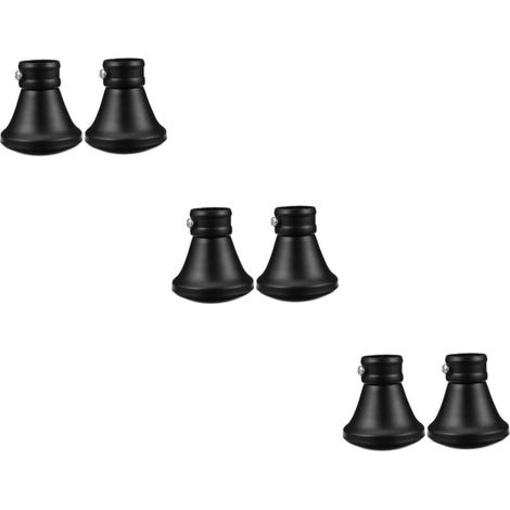 Pices Embouts De Tringle Rideau Noir 28Mm Dcoratifs Et (1/5)