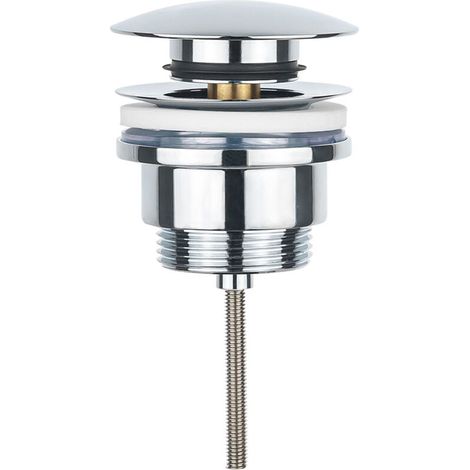UNIVERSAL CLICK-CLACK SINK PLUG REA GOLD - chrome MUMU (1/3)