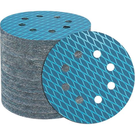 Schleifpapier 125mm Klett Zirkonium Diamond Rund 100 Stück Körnung 180 (1/5)
