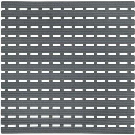 Tapis en plastique antidérapant, tresse avec ventouses pour receveur de douche - 54 x 54 cm, (1/4)