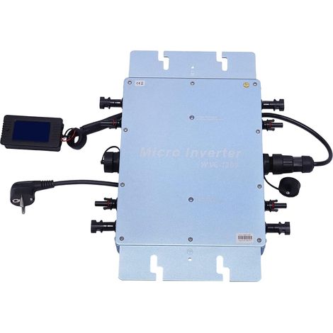 1200W Wechselrichter Balkonkraftwerk Modulwechselrichter Wasserdichter Solar Microinverter Micro Solar Grid Tie Inverter Modul Wechselrichter